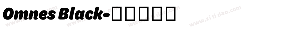 Omnes Black字体转换